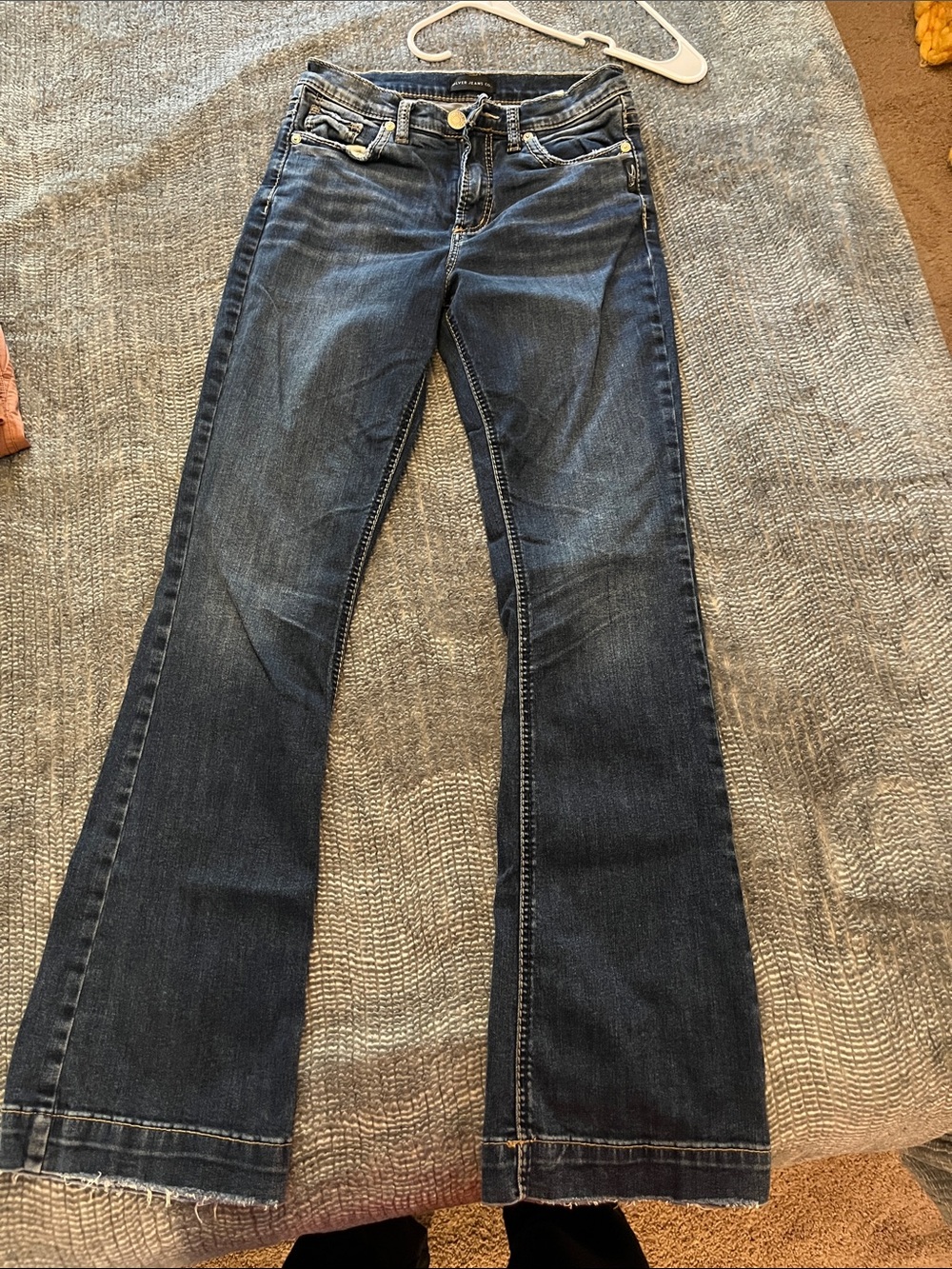 Silver Jeans Women's Dark Blue Flare Jeans